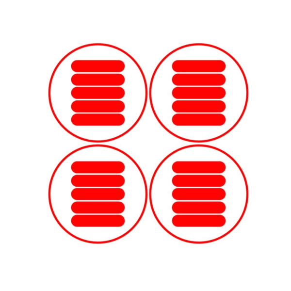 Yöturvalliset heijastavat tarrasarja Xiaomi M365/M365 Prolle Red