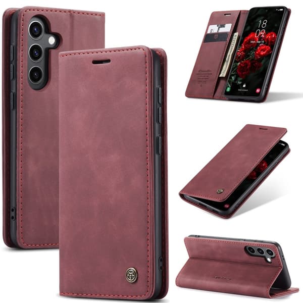 CASEME Lommebok-deksel Samsung Galaxy S25+ (S25 Plus) Red