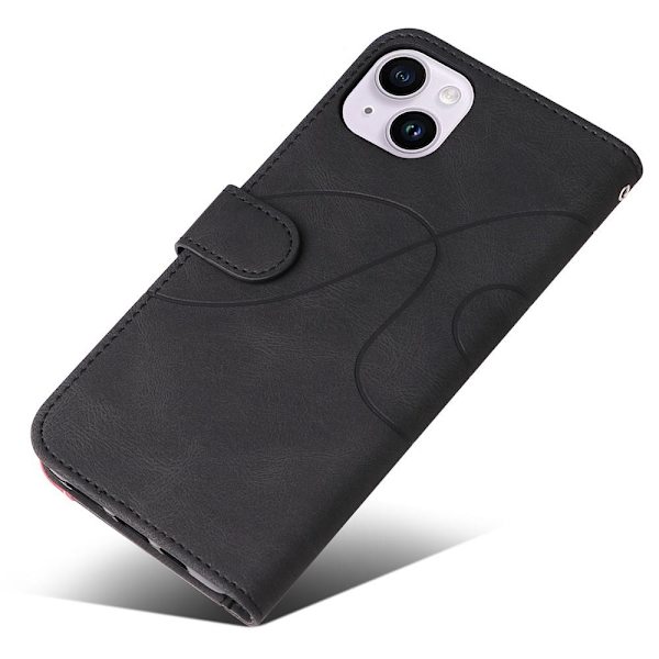Til iPhone 15 Plus KT Series-1 Dobbeltfarvet etui Black