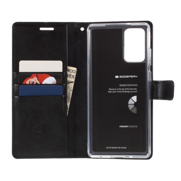 MERCURY CASE Blue Moon lompakkokotelo Samsung Galaxy Note 20 Black