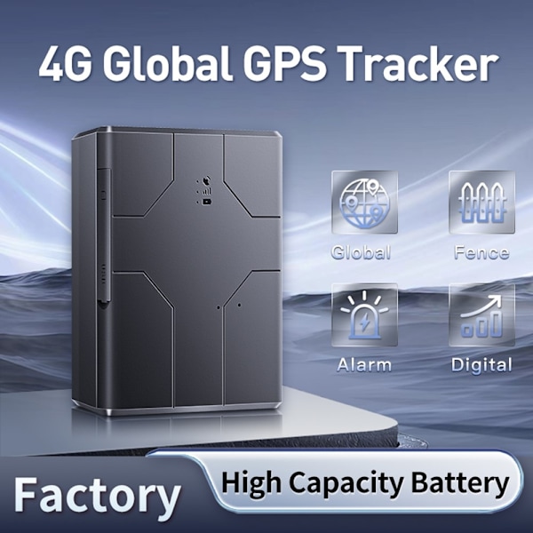 Q16 GPS Tracker Magnetisk Stöldskydd 4G Locator Multi Alerts Spårningsenhet Svart