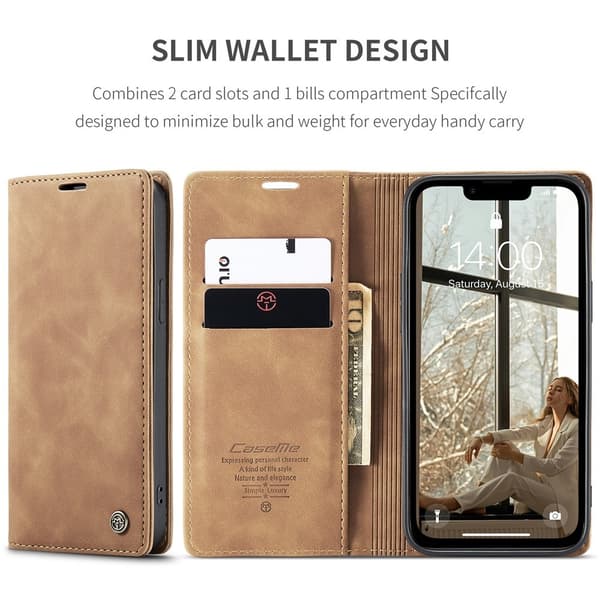 CASEME pungetui til iPhone 17e / 16e Brown