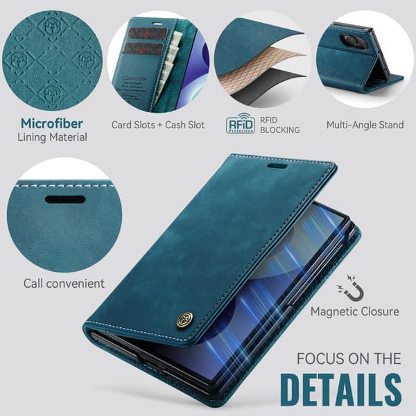 CASEME Telefonlommebokdeksel til Samsung Galaxy Z Fold8 Green
