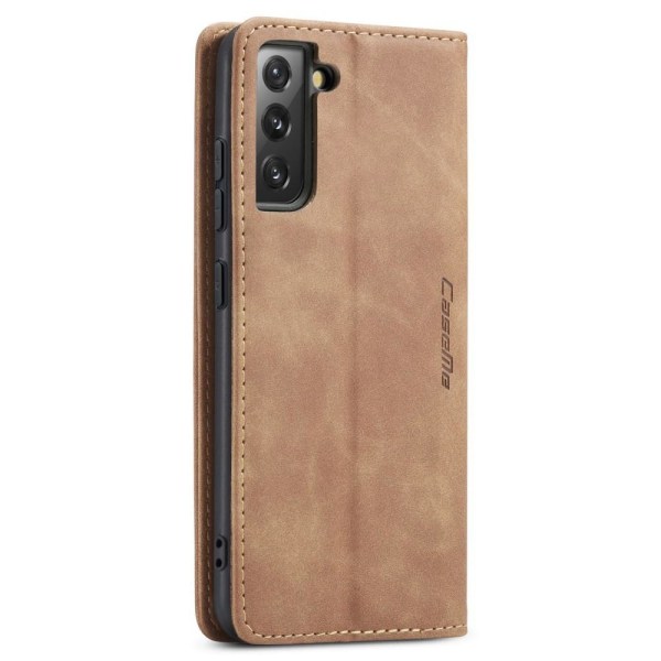 CASEME Retro Wallet Case for Samsung Galaxy S22 Plus - Brown Brown