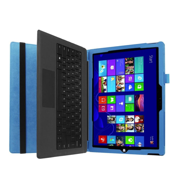 Microsoft Surface Pro 4 Lychee Tablet Cover Stand - Baby Blue Blue