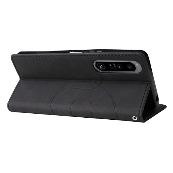 Til Sony Xperia 1 IV 5G KT-serie-1 dobbeltfarve Black