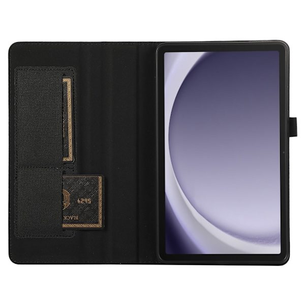 Etui for Samsung Galaxy Tab A9+ Tablet med stofftekstur, folio og stativ Black