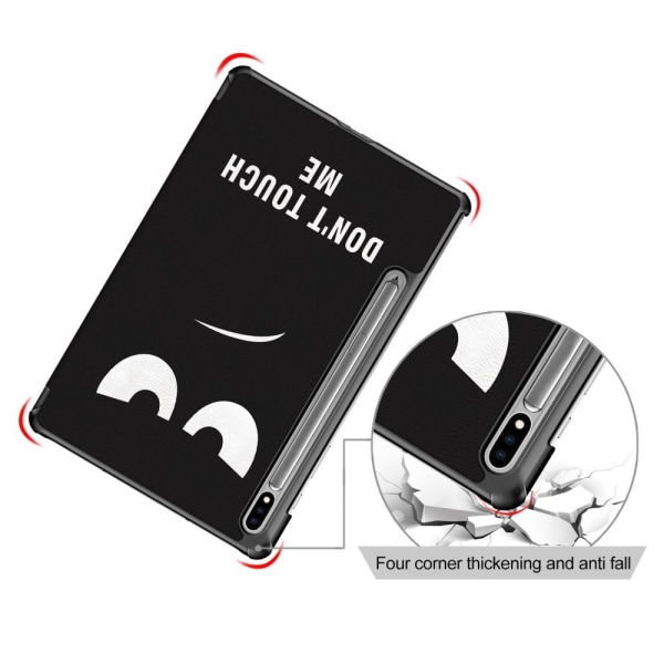 Slim Fit Cover Fodral Till Samsung Galaxy Tab S7 FE / Tab S7 Plus / Tab S8+ - Don't Touch multifärg