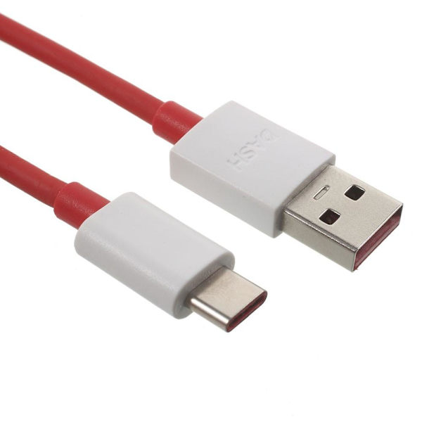 1m Dash Charge USB Type-C Data Sync laddningskabel Röd