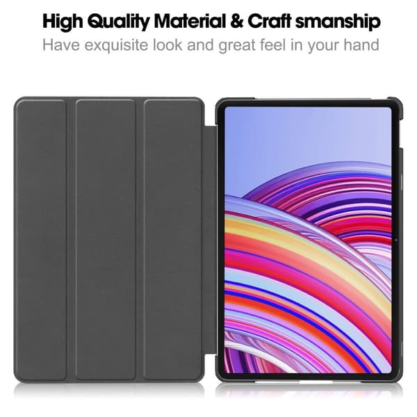 Xiaomi Redmi Pad Pro / Redmi Pad Pro 5G Stativ Slim Fit Deksel Sleep / Wake - Svart Black