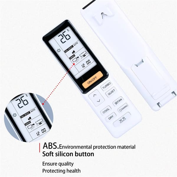Fjärrkontroll Ersättning för 0010402886D för Haier Air Conditioner Vit