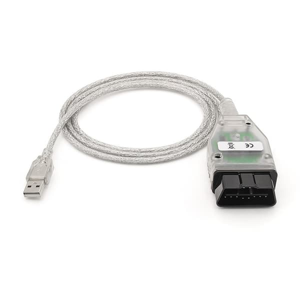Fejlkodelæser K+DCAN K-CAN FTDI Chip til E60 E61 E83 E81 E87 OBD2 OBD 2 Black