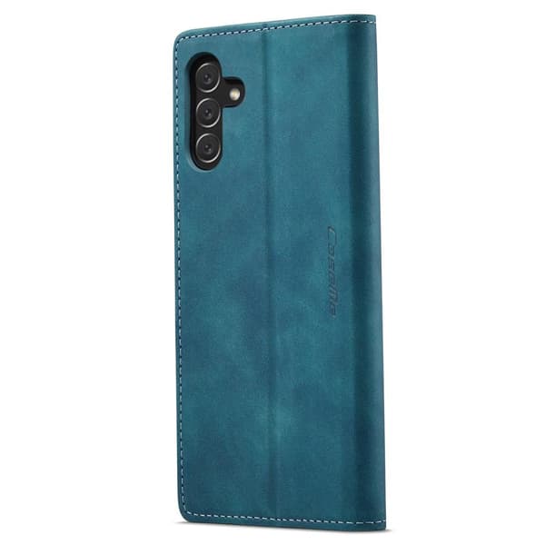 CASEME Retro Lommebok Etui for Samsung Galaxy A14 - Blå Blue