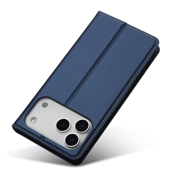 LC.IMEEKE Telefonlommebokdeksel med støtteben til iPhone 18 Pro / 17 Pro Blue