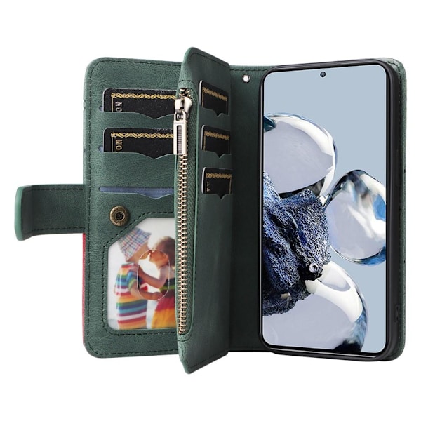 KT Multi-function Series-5 For Xiaomi 12T / 12T Pro Phone Case - Green Green
