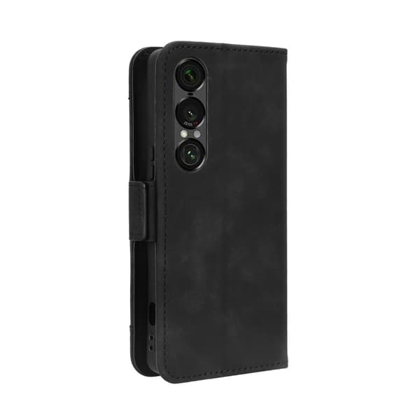 Wallet case Case Cover for Sony Xperia 1 VII Black