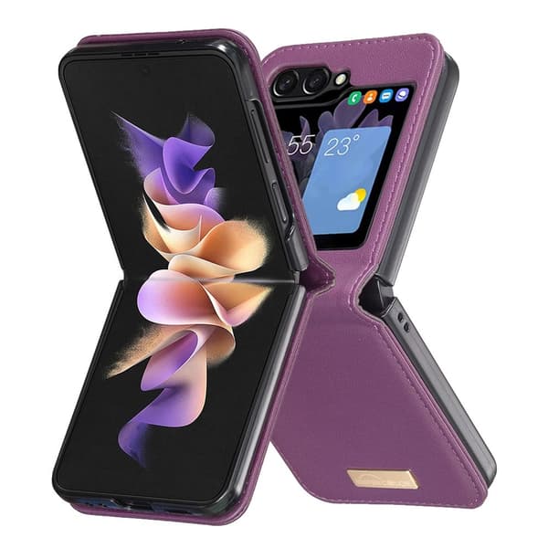 BINFEN COLOR Stødsikkert telefoncover til Samsung Galaxy Z Flip8 Dark purple