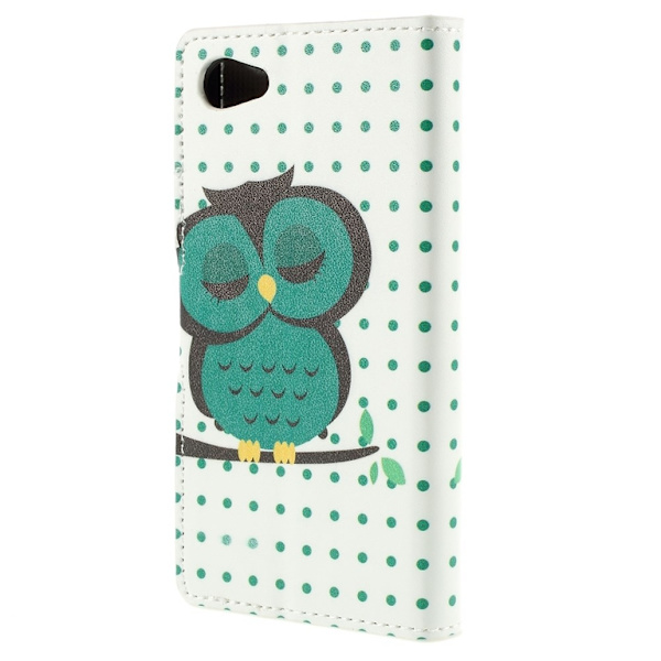 Sony Xperia Z5 Compact Lompakkokotelo Dozing Owl Black