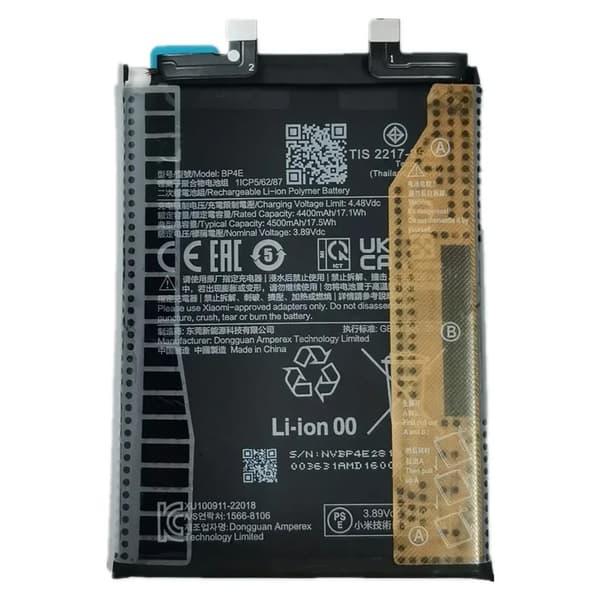 Batteri til Xiaomi 13 Lite / Civi 2 5G 3.89V 4400mAh Li-Polymer BP4E Black