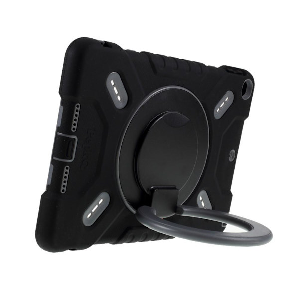 PEPKOO iPad 9.7 (2017/2018) / iPad Air Extreme Armor - Svart 360 graders svängbart stativ Svart