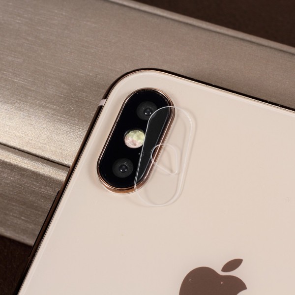 Skyddande härdat glas till Kamera lins till iPhone XS Max Transparent