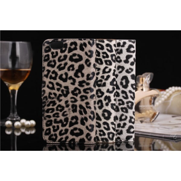 Iphone 6 Plus 5.5" Plånboksfodral / Fodral Leopard White