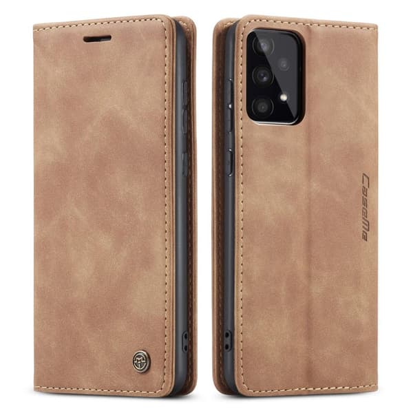 CASEME Retro Wallet Case for Samsung Galaxy A33 5G - Brown Brown