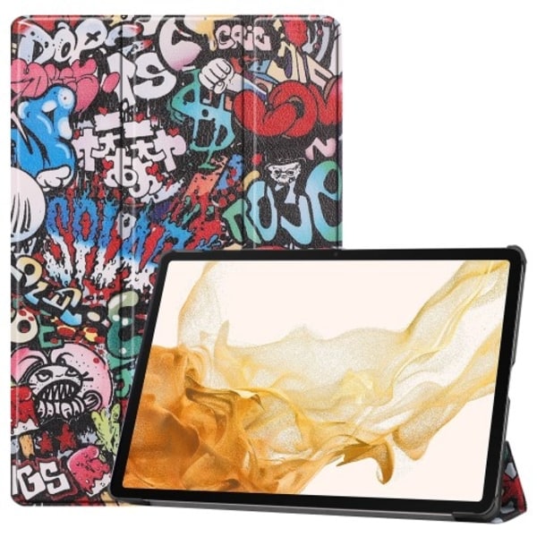 Slim Fit Cover Fodral Till Samsung Galaxy Tab S10+ (S10 Plus) - Graffiti multifärg