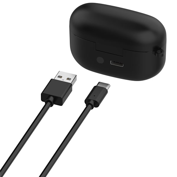 Dokkingstasjon for Sony LinkBuds S-ørepropper Ladeetui Ladekabel Black