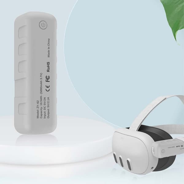 Ulkoinen akku Power Bank Meta Quest 3 VR - lasit 5000mAh White