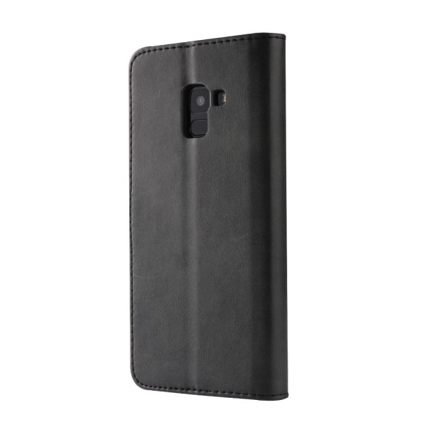 LC.IMEEKE Wallet Case till Samsung Galaxy A8 (2018) - Svart Svart