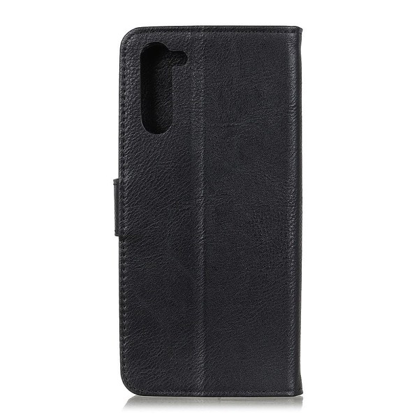 KHAZNEH Pungholder Flip Phone Shell til OnePlus Nord - Sort Black