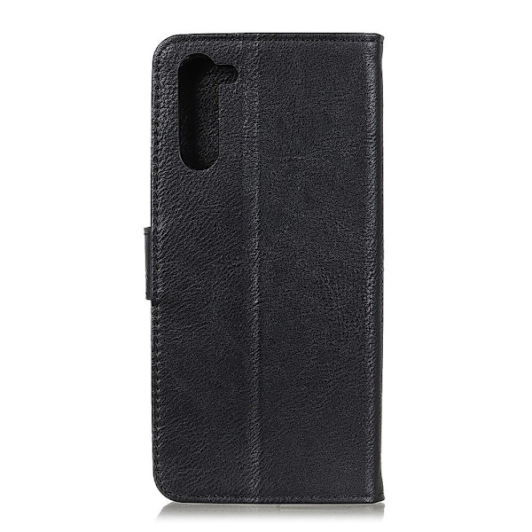 KHAZNEH Wallet Stand Flip Phone Shell for OnePlus Nord - Black Black