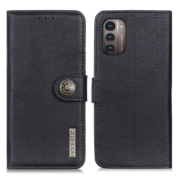 KHAZNEH Vintage tegnebog taske til Nokia G21/G11 - Sort Black