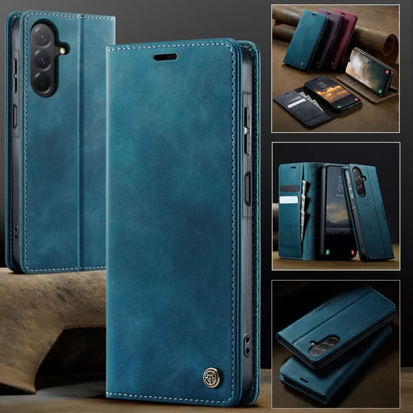 Till Samsung Galaxy A37 5G CASEME Plånboksfodral Grön