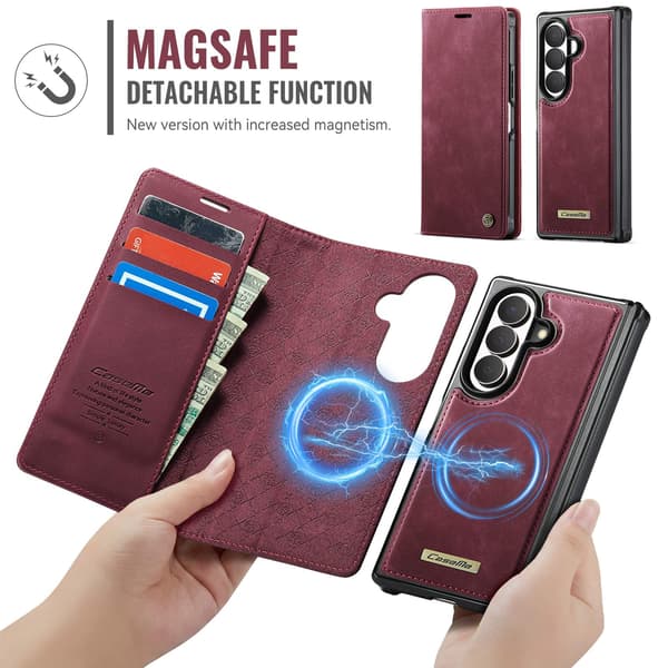 CASEME Telefonfodral med stöd för Samsung Galaxy Z Fold8 Ultra Röd