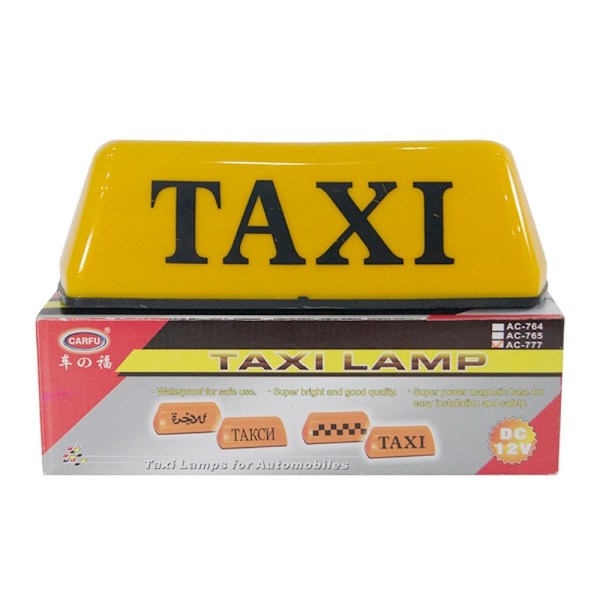 12V Universal Magnetisk Taxi Skylt Taklampa LED-lampa - Vit White