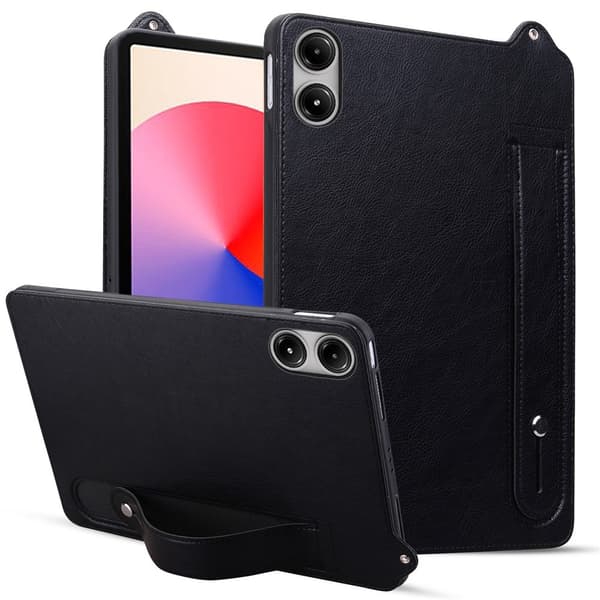 For Xiaomi Redmi Pad 2 Deksel med Håndrem og Stativ - Svart Black