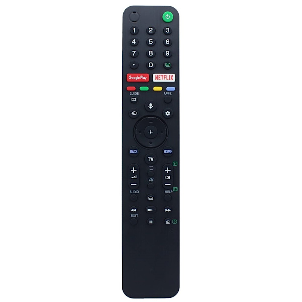 Fjernkontroll erstatning RMF-TX500P for Sony TV med stemmefunksjon Black