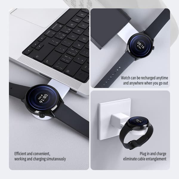 NILLKIN Magnetisk trådløs lader til Xiaomi Watch S1 Pro White