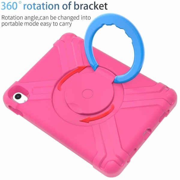 Til iPad 10.9 (2022) 360-graders rotationsstativ-tabletcover Ant Pink