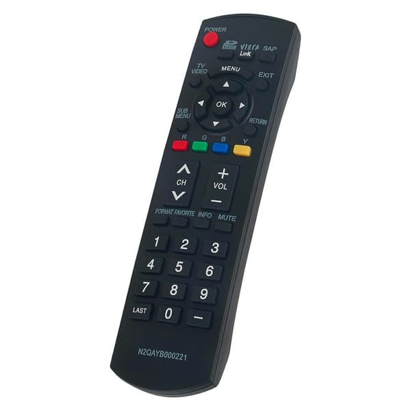 Fjärrkontroll Ersättning för N2QAYB000221 För Panasonic TV Svart