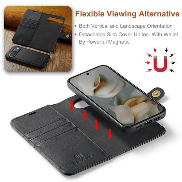 Magnet DG.MING Pung-cover til Google Pixel 10 Pro / Pixel 10 Black