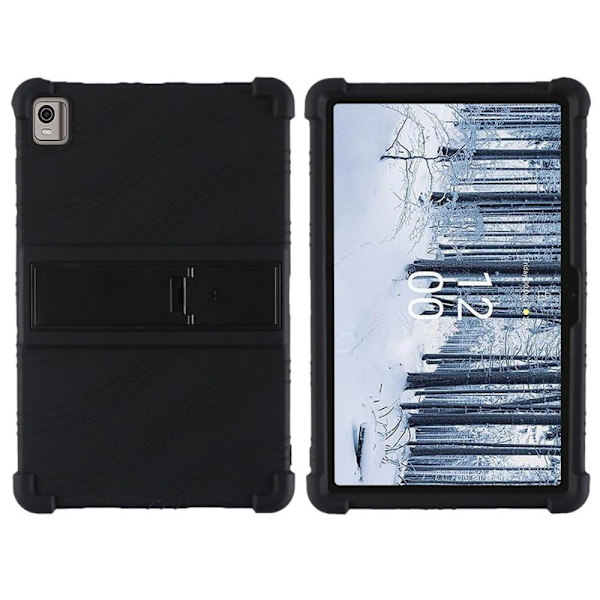 Nokia T21 Myk Silikon Beskyttende Tablettdeksel - Svart Black