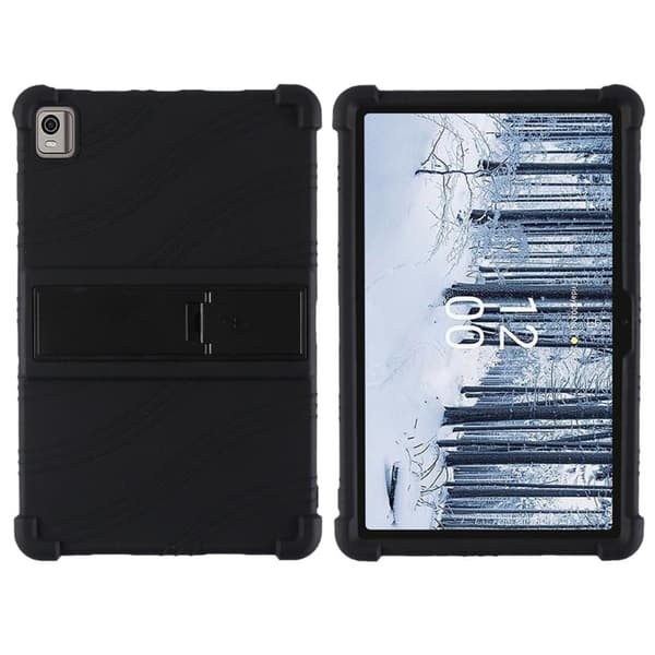 Nokia T21 Soft Silicone Beskyttende Tabletetui Cover - Sort Black