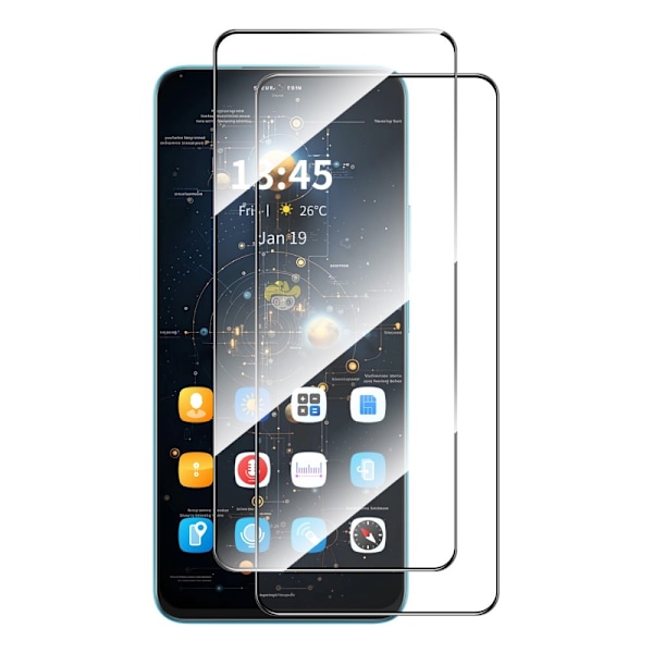 ENKAY 2stk herdet glass skjermbeskyttere til Samsung Galaxy A36 5G / A56 Transparent