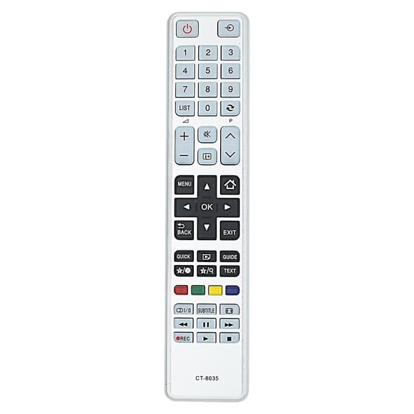 Fjärrkontroll Ersättning för CT-8035 För Toshiba TV Silver