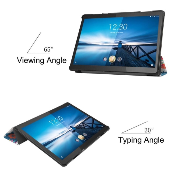 Trefoldelig veske til Lenovo Tab M10 FHD REL TB-X605FC - Oljemaleri Multicolor