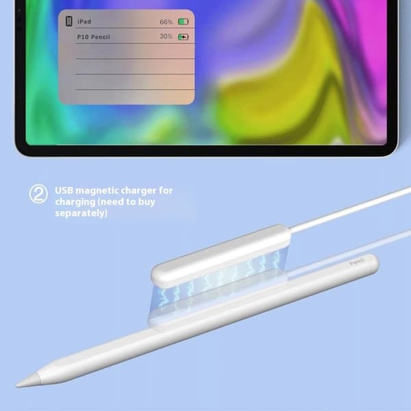 Stylus Touch Pen til iPad Air 2022 iPad mini 2021 iPad Pro 12.9 2021 med flere White