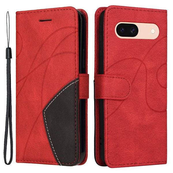 Til Google Pixel 8a KT-serie-1 dobbeltfarve Red